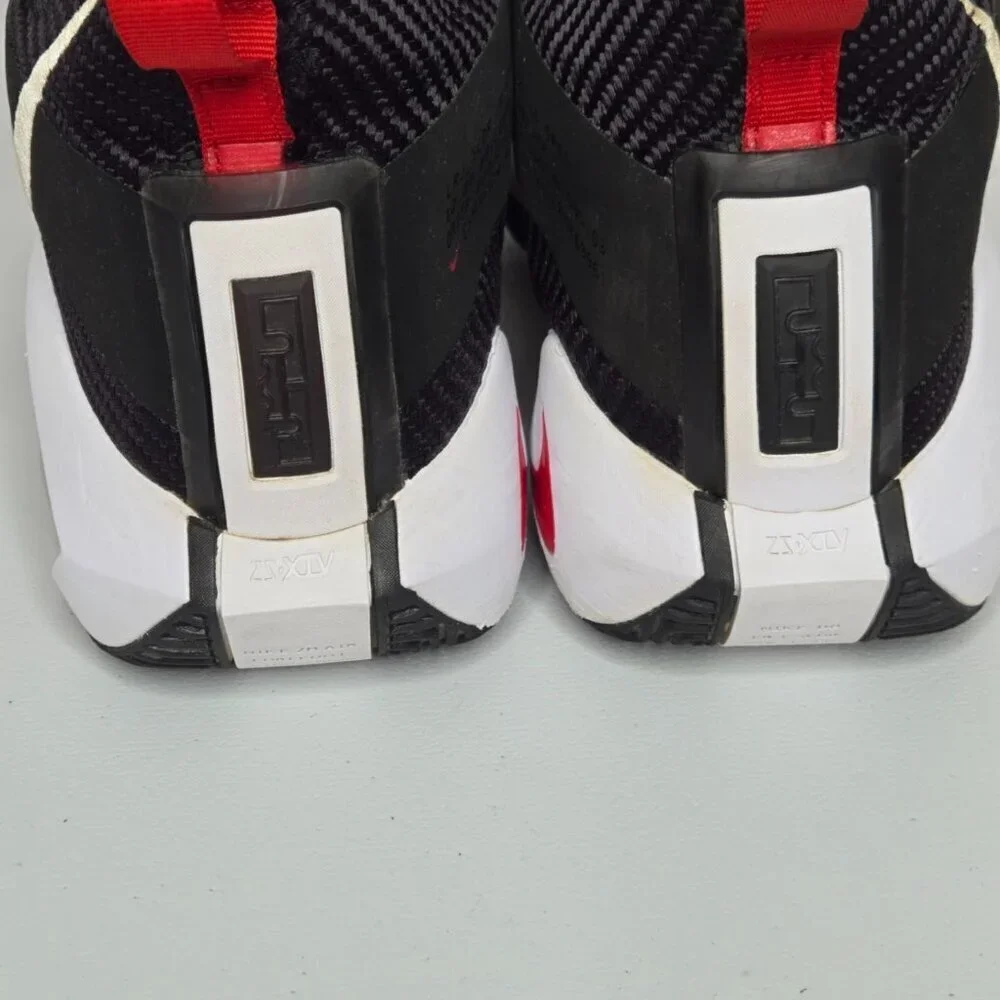 Nike LeBron Soldier 14 Black White Red Mens Sneaker Shoes Sz 14 CK6024-002